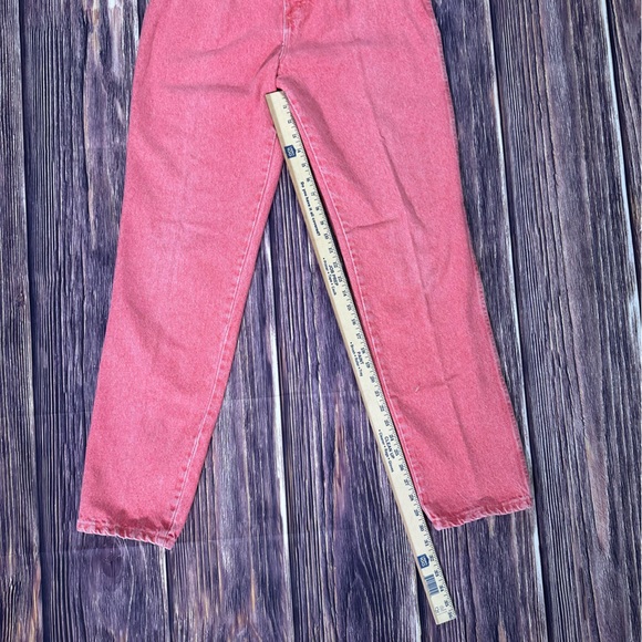 Women’s Vintage Salmon Pink Wrangle Bareback Western High Waisted Jeans Size 13 - Picture 6 of 7